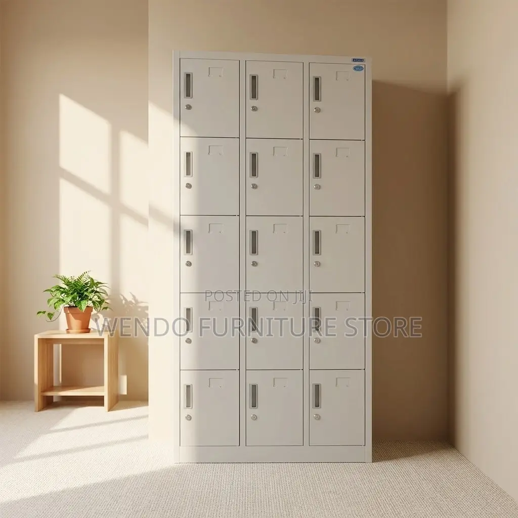 Office Cabinet; 15 Lockers Executive Filing Lock Cabinet