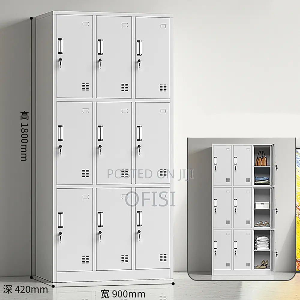 9-Locker Office Cabinet