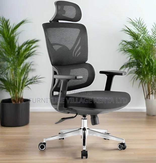 Black Mesh Lumbarcare Office Chair - main view