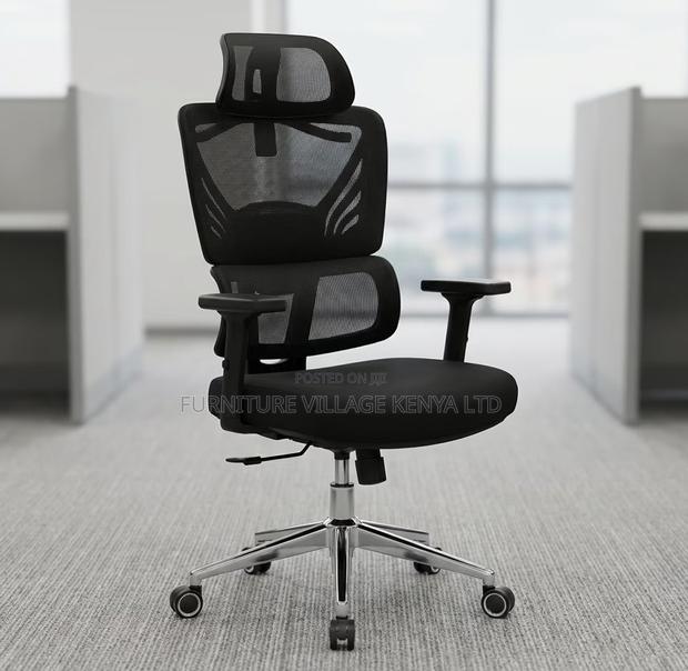 Black Mesh Lumbarcare Office Chair - thumbnail 3
