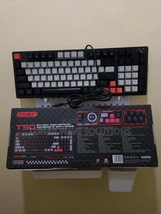 Backlit Mechanical Keyboards T50 With Knob - thumbnail 5