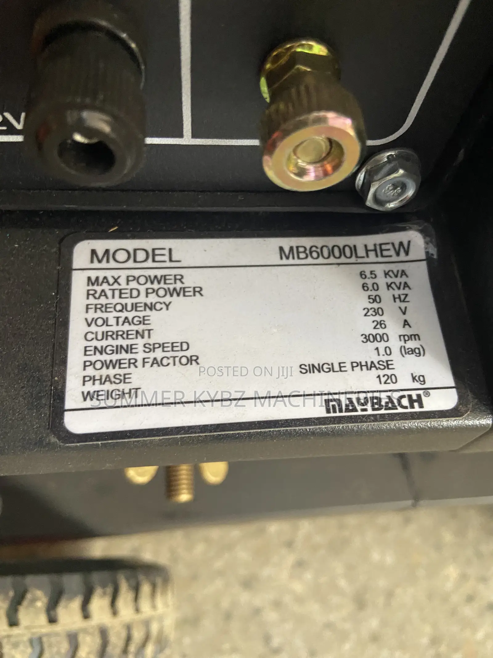Maybach Mb6000lhew Diesel Generator 6.5kva