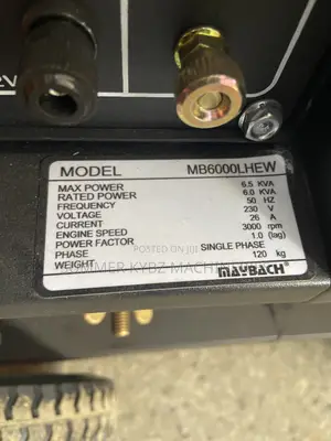 Maybach Mb6000lhew Diesel Generator 6.5kva