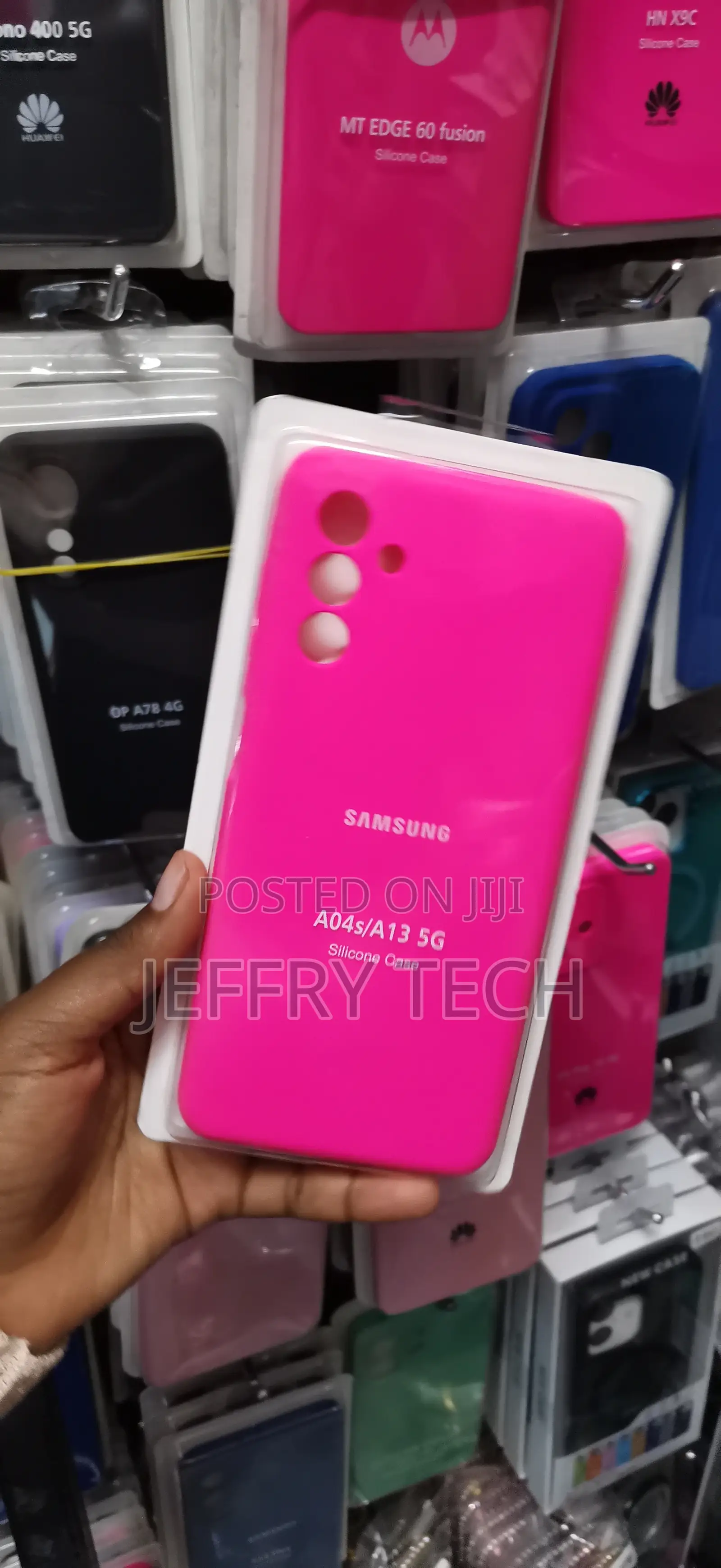 Samsung Galaxy A04s Bright Pink Silicone Phone Case