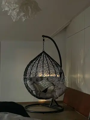 Hammock Chair; Durable Rattan Leisure Egg Chair With Cushion for Patio