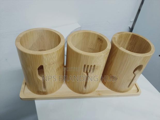 Bamboo Cutlery /Spoon Holder (Gra.T - thumbnail 3