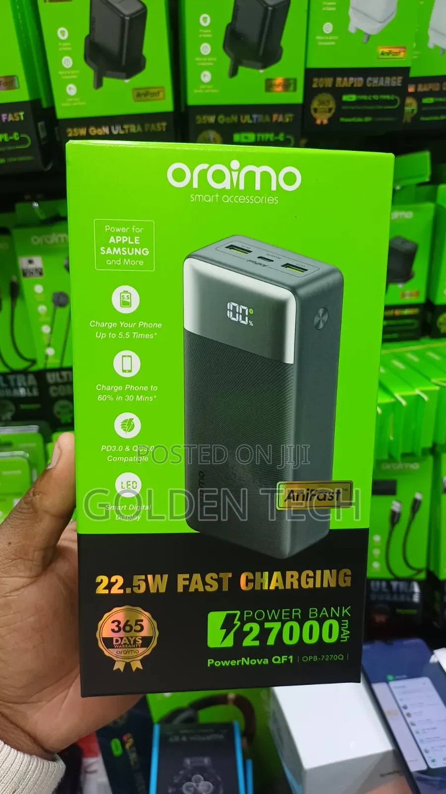 Genuine Oraimo 27000mah 22.5w Fast Charge Battery Pack