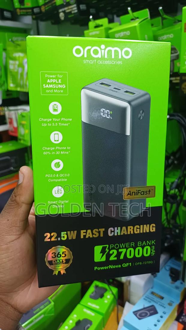 Genuine Oraimo 27000mah 22.5w Fast Charge Battery Pack - thumbnail 2