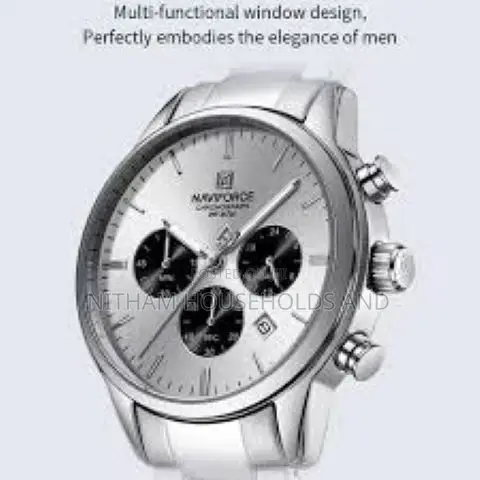 Naviforce Nf8076 Chronograph Watch Silver