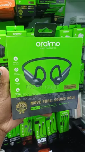 Oraimo Opencirclet 2 Open-Ear Bluetooth Earbuds With Steps Tracker