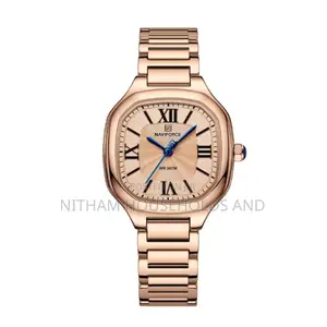 Naviforce Nf5042 Square Steel Watch for Women