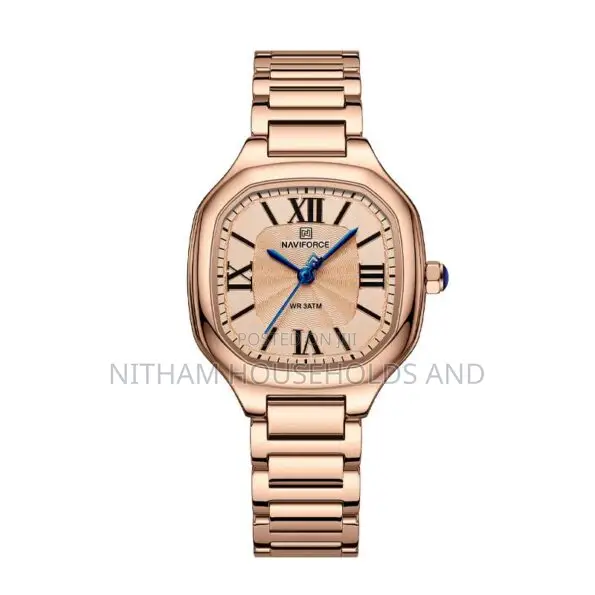 Naviforce Nf5042 Square Steel Watch for Women
