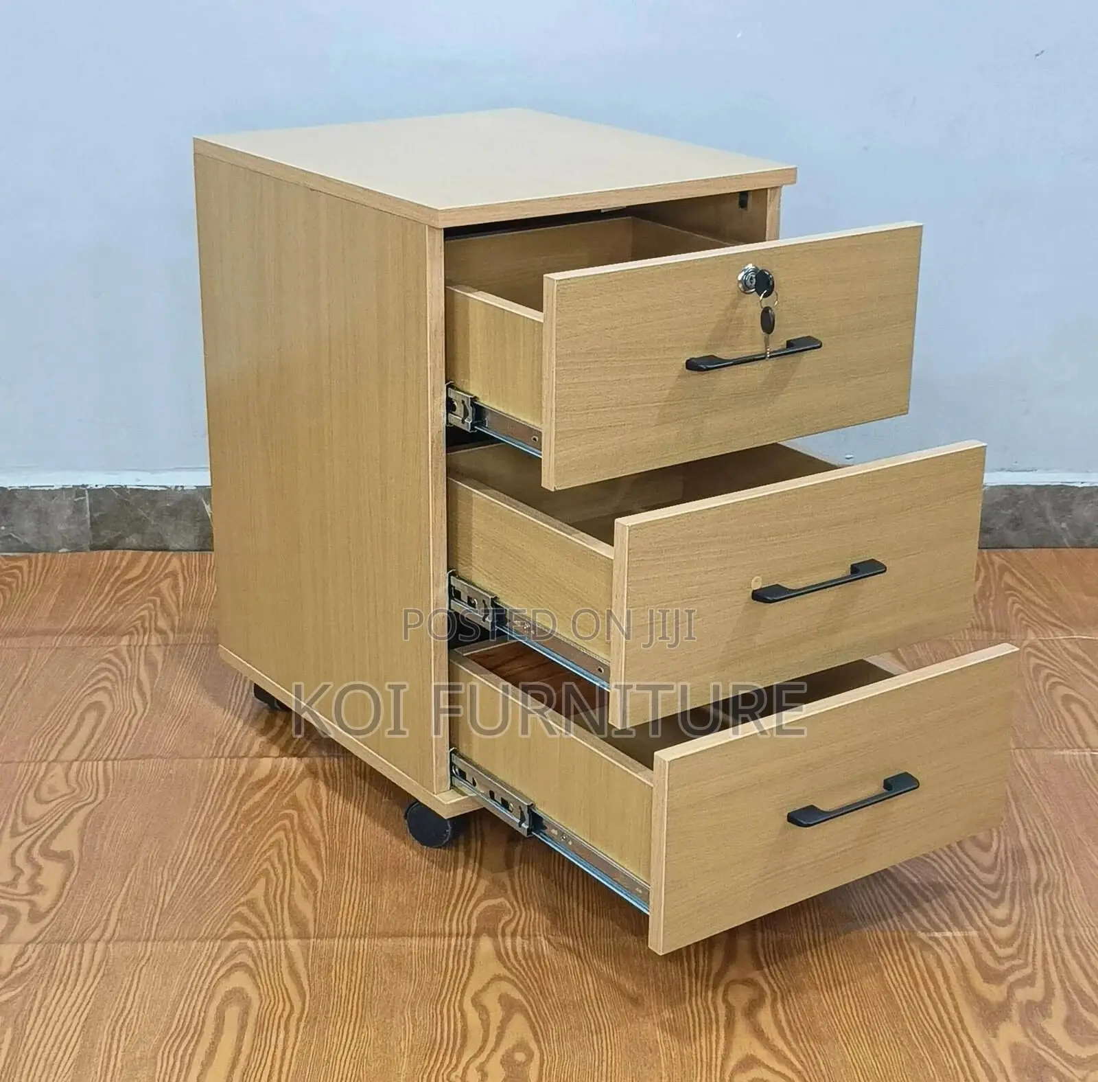 Office Cabinet; Three Locks Wooden Cabinet
