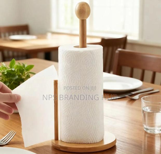 Bamboo Paper Towel Holder (Gra.T - main view