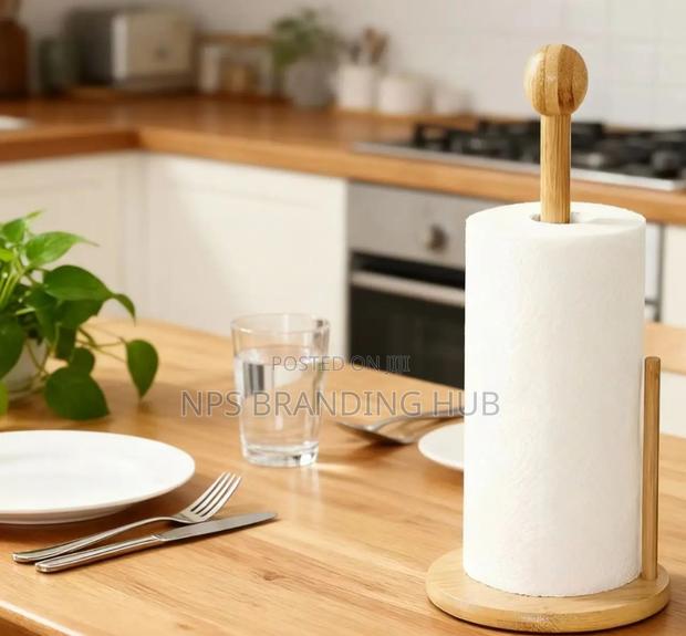 Bamboo Paper Towel Holder (Gra.T - thumbnail 2