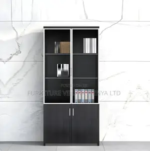 Solid Wood 2-Door Filing Cabinet