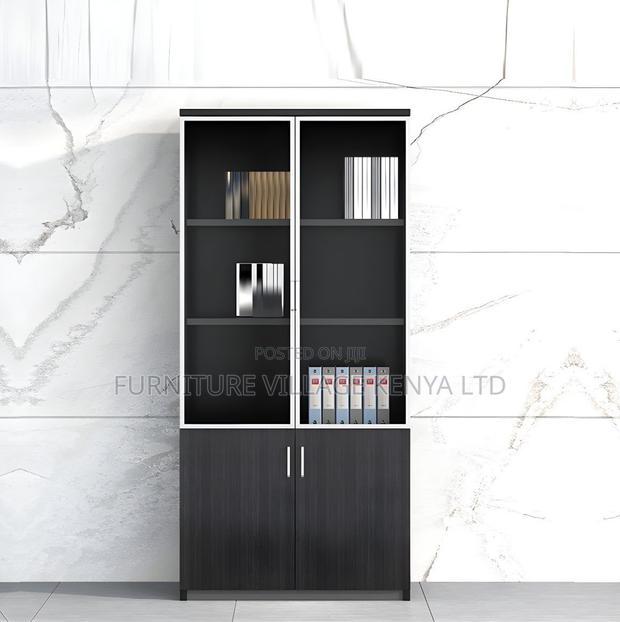 Solid Wood 2-Door Filing Cabinet - thumbnail 3