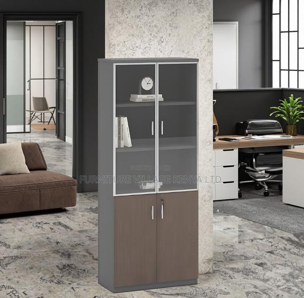 Solid Wood 2-Door Filing Cabinet - thumbnail 6