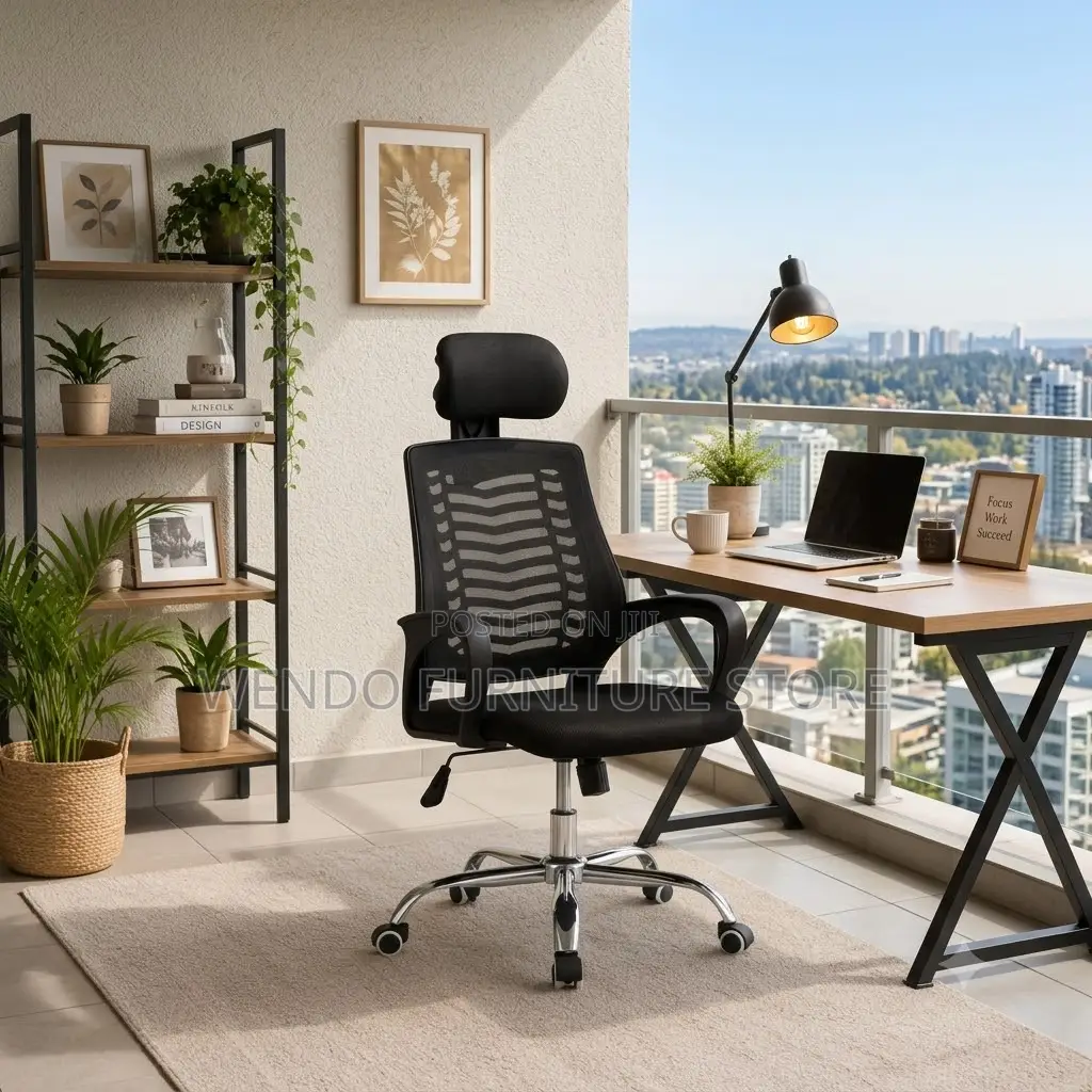 Office Chairs; Adjustable Ergonomic Mesh Headrest Chairs