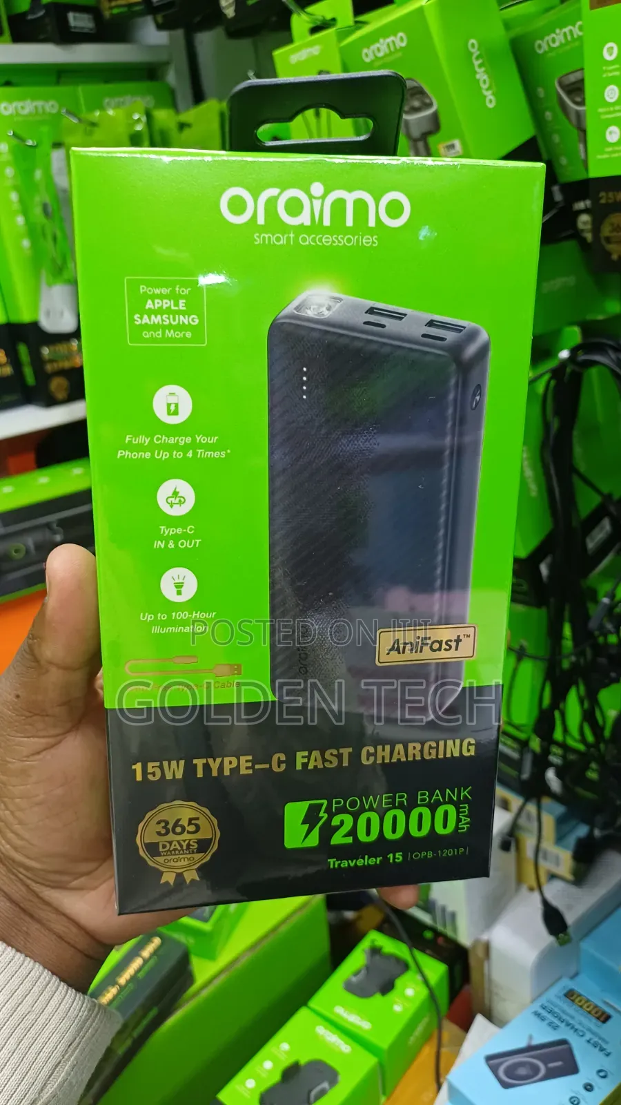 Oraimo Traveler 15 Flash High Capacity 20,000mah Battery Pack