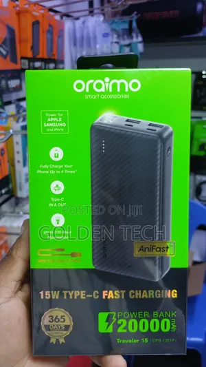 Oraimo Traveler 15 Flash Long-Life 20000mah Power Bank