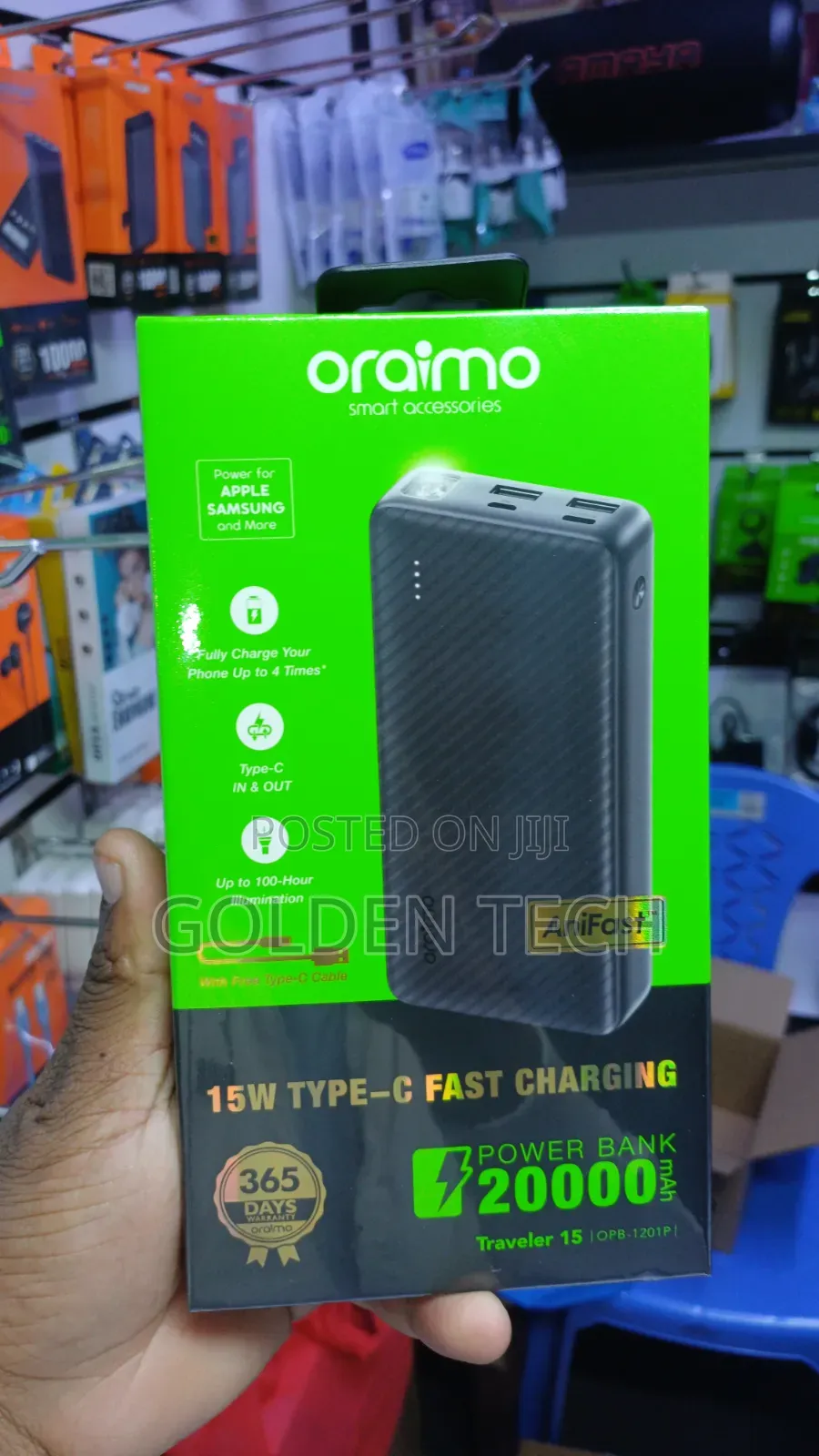 Oraimo Traveler 15 Flash Long-Life 20000mah Power Bank