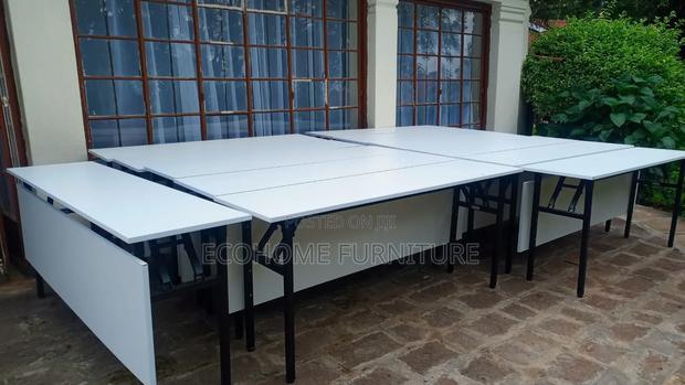 White Pure Modern Training Room Table - thumbnail 2