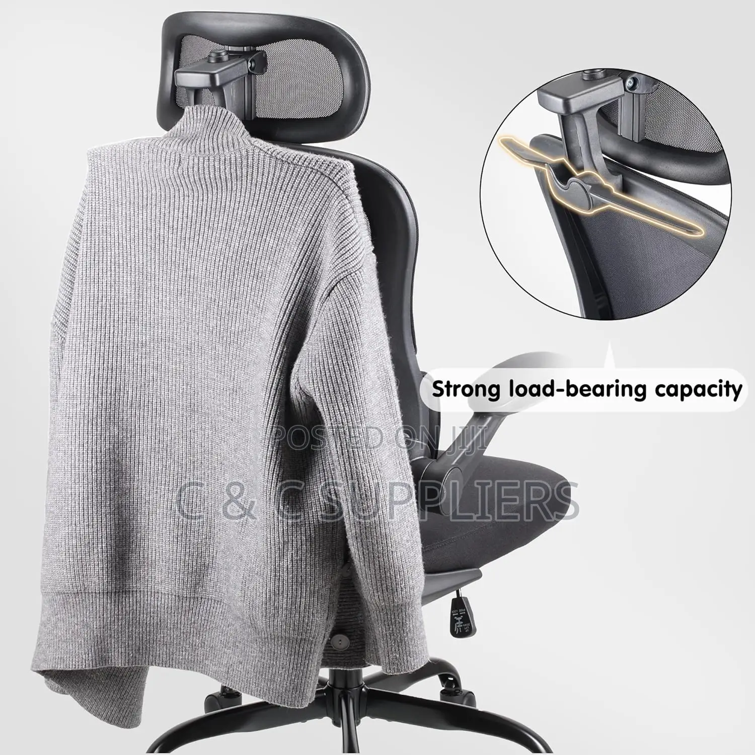 Office Ergonomic Chair With Flipping Arms