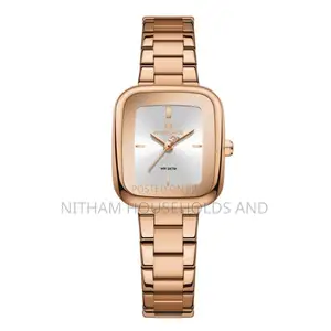 Naviforce Nf5075 Watch Women Rose Gold Silver