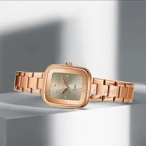 Naviforce Nf5075 Watch Women Rose Gold Silver