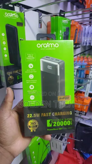 Oraimo Powernova Q21 20,000mah 22.5w Fast Charging Power Bank