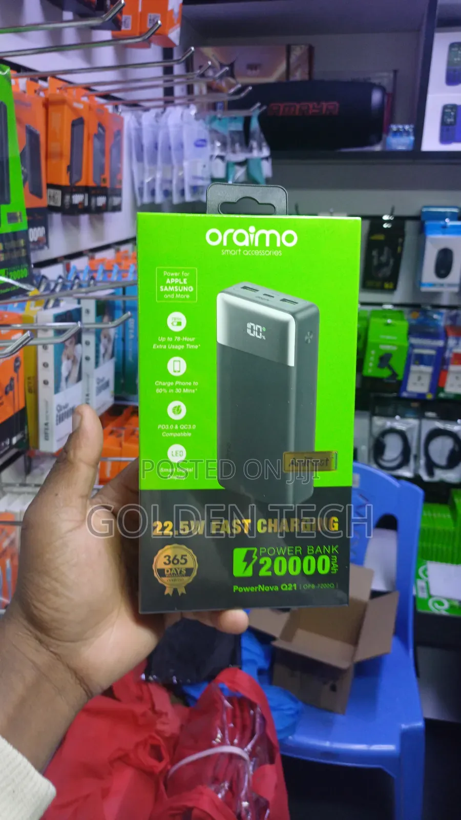 Oraimo 22.5w Powernova Q21 Portable Power Bank 20000mah