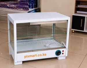 Chips Warmer Display,Glass Food Display Warmer Cabinet for Restaurant