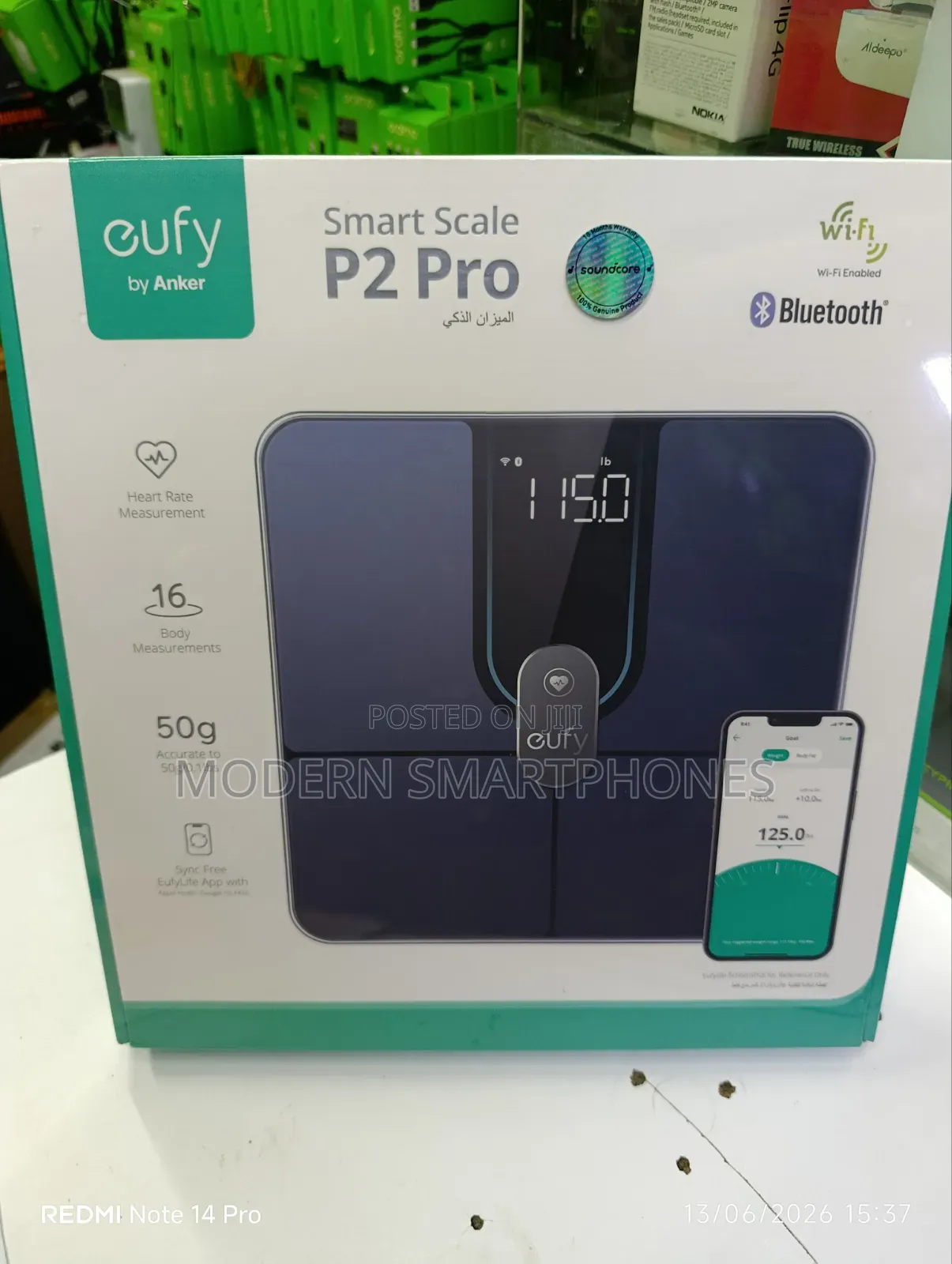 Eufy Smart Scale P2 Pro Digital Bathroom Scale With Wi-Fi Bluetooth