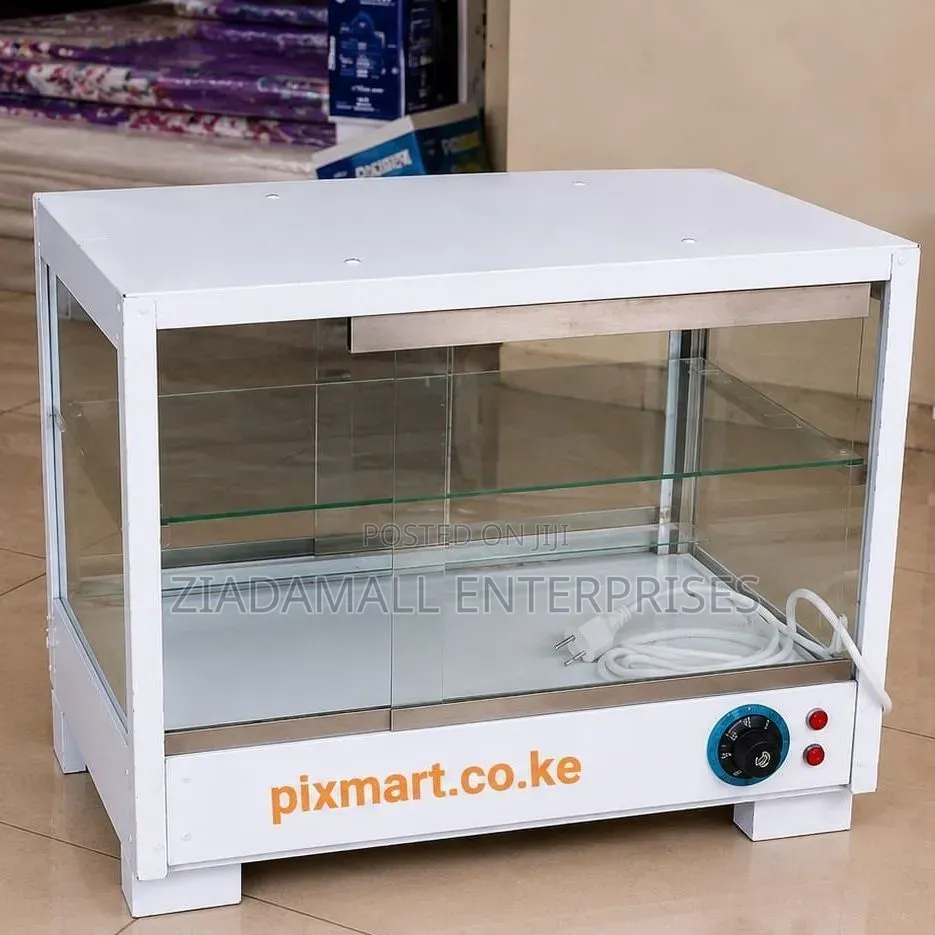 Chips Warmer Display, Electric Warmer Glass Display With Temperature