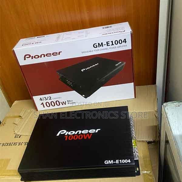 Pioneer 4-Channel Bridgeable Amplifier With Bass Boost, Black Gm-A6704