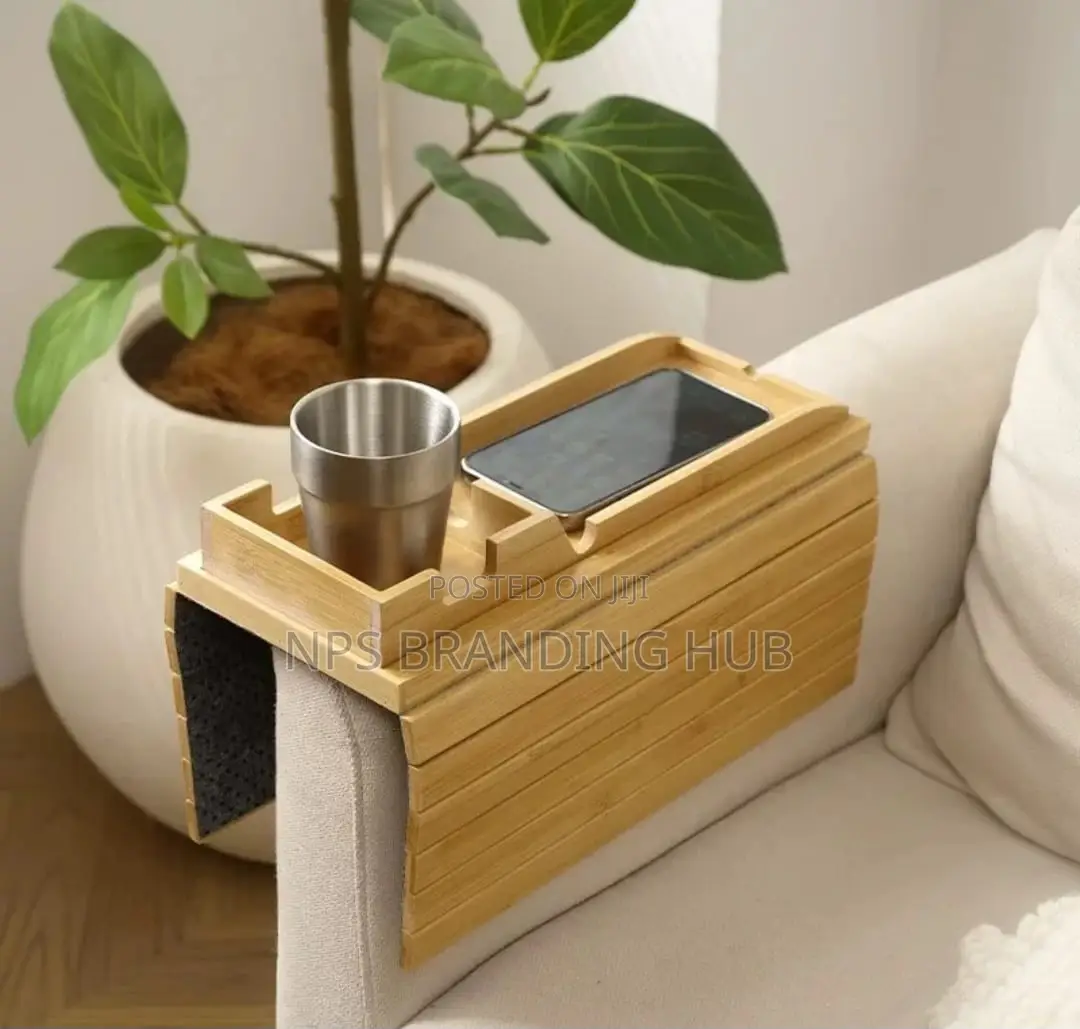 Bamboo Sofa Arm Rest Organizer (Gra.T