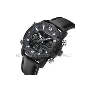 Naviforce Nf9263 Leather Watch Men Black