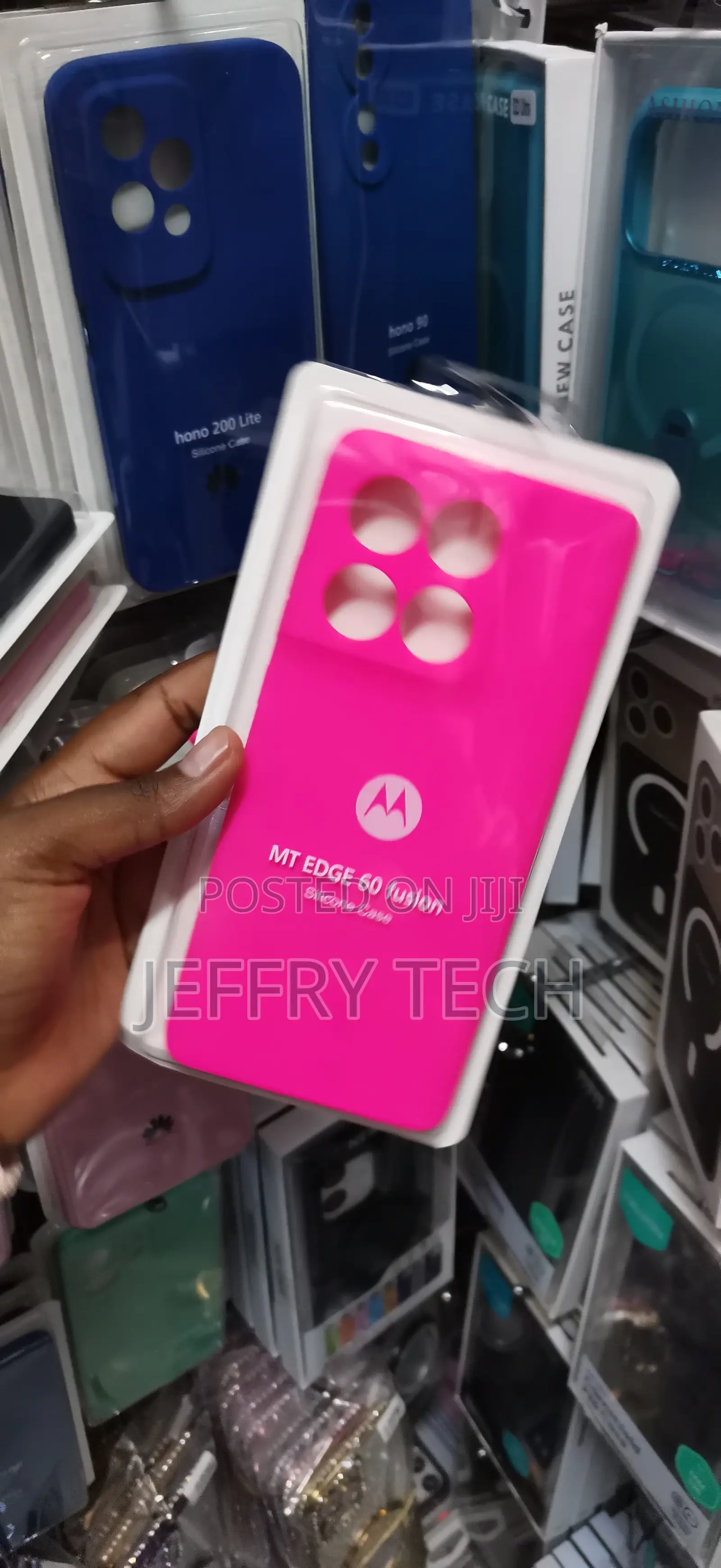 Motorola Edge 60 Fusion Fuchsia Pink Silicone Phone Case