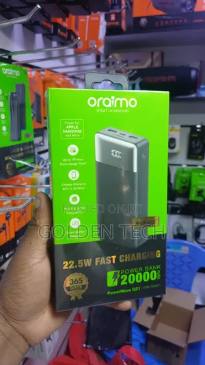Oraimo 20000mah 22.5w Digital Display Power Bank