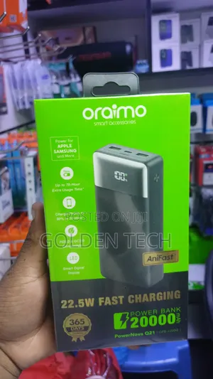 Oraimo 20000mah 22.5w Digital Display Power Bank