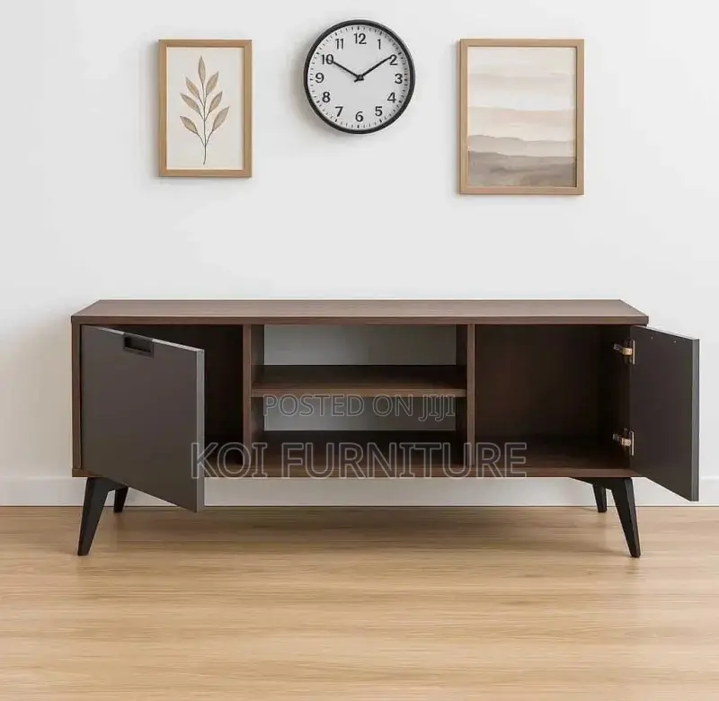Wooden Spacious Living Room Tv Stands