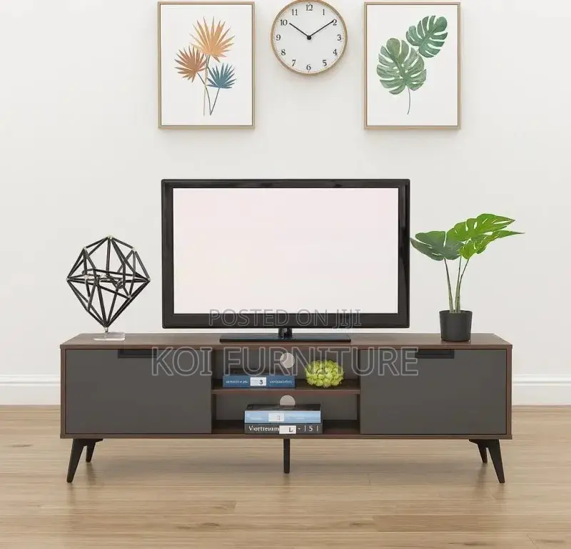 Wooden Spacious Living Room Tv Stands