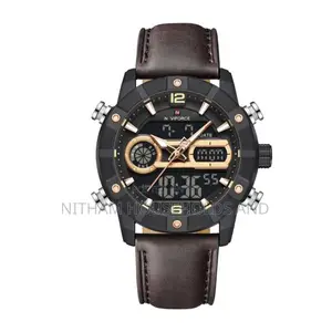 Naviforce Nf9263 Leather Watch Men Brown