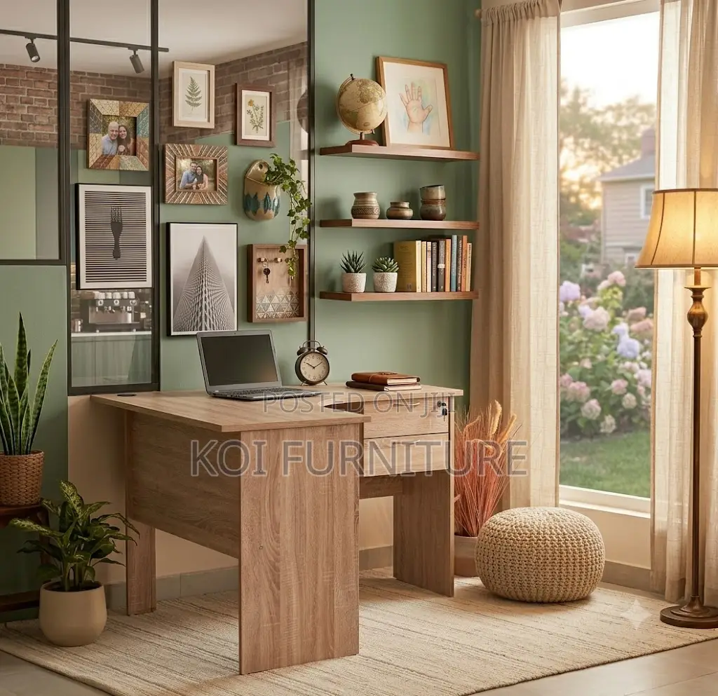 Office Desk; 1.2 Meters Curved Office Desk With Drawers