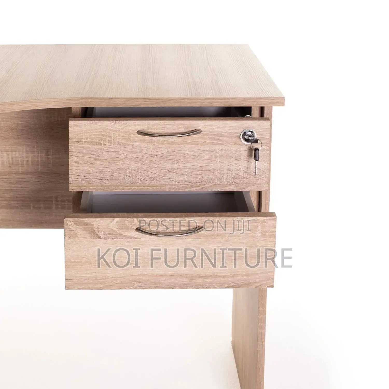 Office Desk; 1.2 Meters Curved Office Desk With Drawers