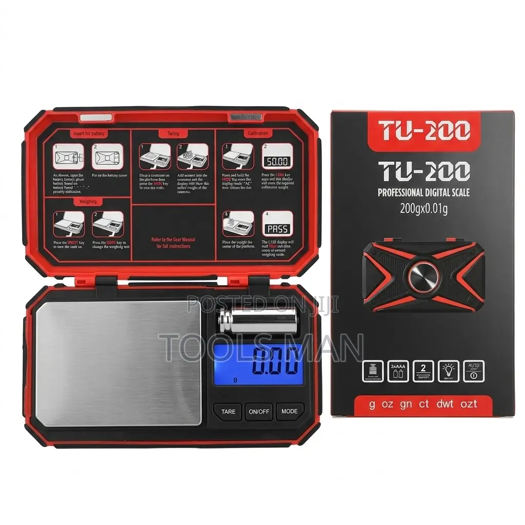 Tu-200 Professional Digital Pocket Scale 200g X 0.01g