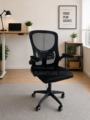 Office Chairs; Home Office Fabric Swivel Chair With Mid Backrest