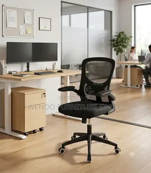 Office Chairs; Home Office Fabric Swivel Chair With Mid Backrest