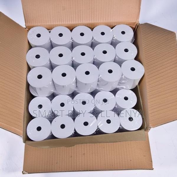 Bright White Surface 50pieces 80mm by 80mm by 13mm Thermal Paper Rolls
